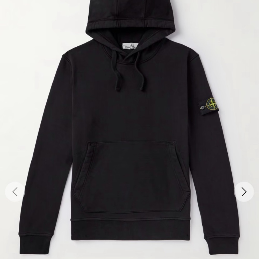 Stone Island Hooded Sweatshirt Black